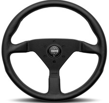 Momo Motorsport Montecarlo Black Stitch Leather Street Steering Wheel Brushed A Momo Motorsport Montecarlo Black Stitch Leather Street Steering Wheel Brushed A