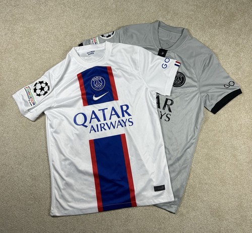 Kylian Mbappe #7 Jersey Nike Paris Jordan 2022/2023 White Gray Medium Lot Of 2