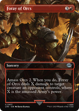 MTG Foray of Orcs (Foil Borderless Alternate Art) [Tales of Middle-Earth]