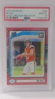 2024 Panini Donruss - Rated Rookie Bo Nix #369 Optic Preview Red Wave Prizm (RC)
