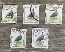 KENYA 1993 OISEAUX SG595b VULTURINE GUINÉE X 5.