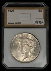 1927 $1 Silver Peace Dollar - BU Key Date - PCI Slab - SKU-B5794