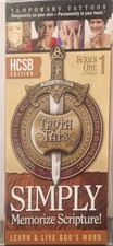 Christian Bible Verse Scripture Temporary Tattoos 13 weeks HCSB Truth Tats 1pack
