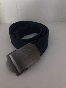 Cub Scouts Waist Web Belt Logo Buckle 30” total including buckle Navy Blue Boys