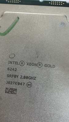 Intel Xeon Gold 6242 2.80GHz SRF8Y 22MB Cache  16-Core CPU Prozessor Sockel 3647