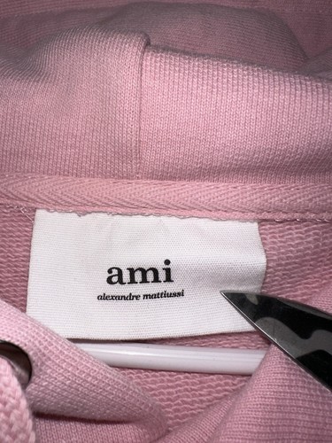 Ami Alexandre Mattiussi Hoodie Medium Pink Pullover Sweatshirt Japan Heavyweight - Bild 3 von 8