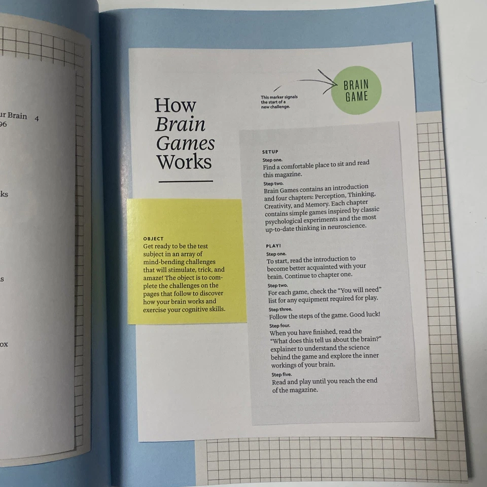 NATIONAL GEOGRAPHIC Magazine 2025 -BRAIN GAMES-Activities That Engage Your Brain Foto 3 de 4