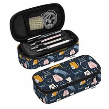 Yekiua Kittens Pen Bag Cute Different Creative Childish Cats MultiColor-A20