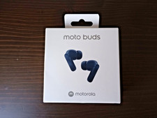 Image of Motorola Moto Buds Bluetooth Wireless Earbuds - Brand New & Sealed - Blue/Marine