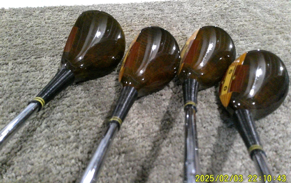 Palmer Swing Peso Modelo Madera de Caqui Driver Cuchara Cleek Baffy 3 4 5 Rígida Foto 2 de 4