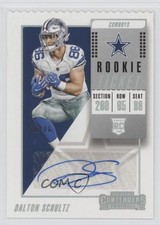 2018 Panini Contenders Stubs 8/86 Dalton Schultz #281 Auto 16yo