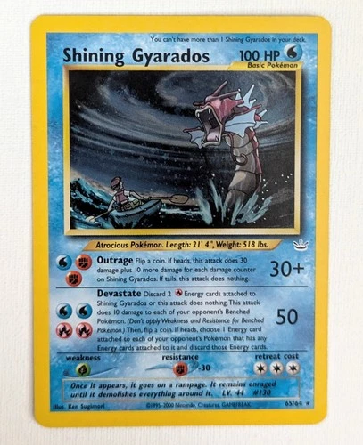 Shining Gyarados 65/64 Neo Revelation Holo Secret Rare LP excellent Pokemon TCG