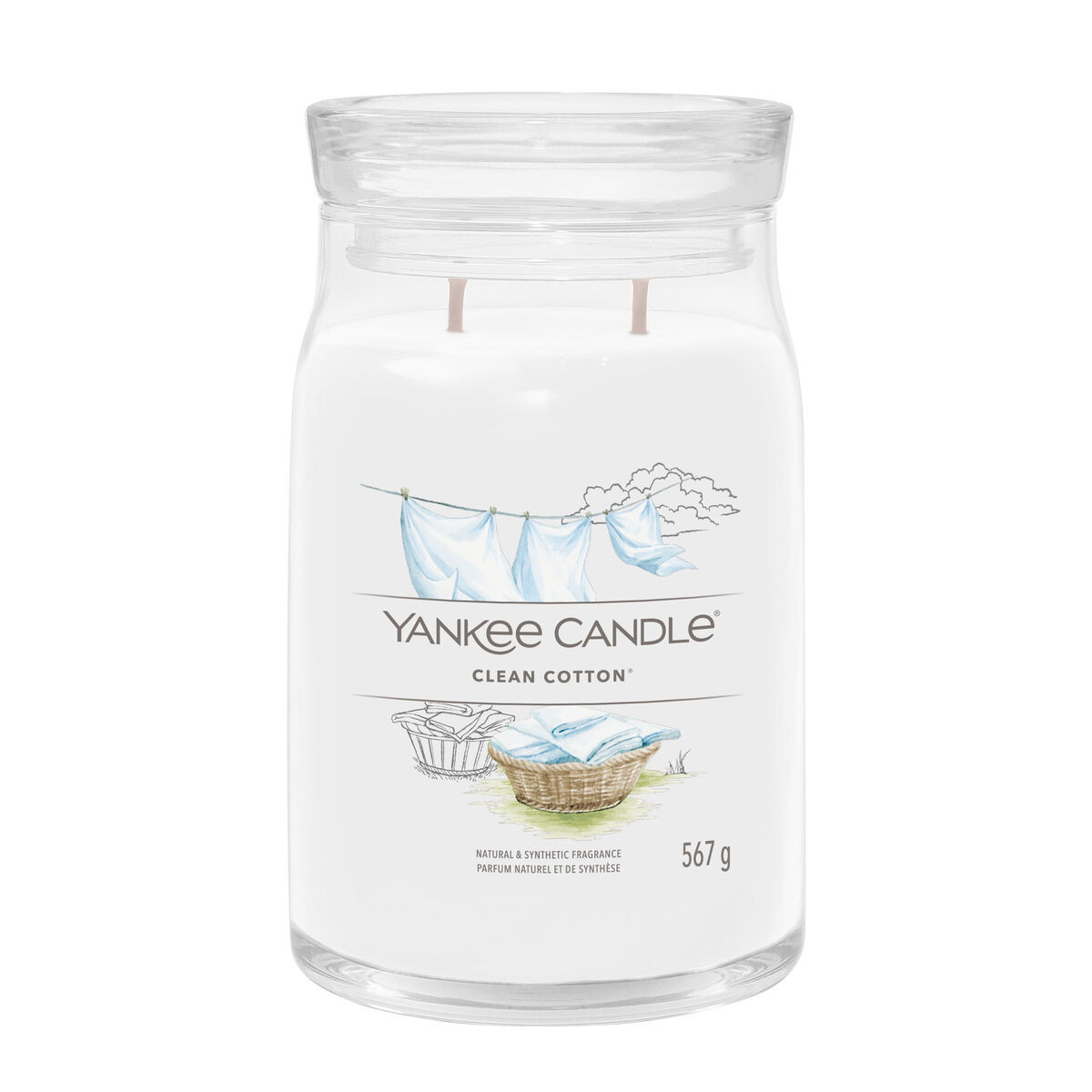 Candela Profumata Yankee Candle Clean Cotton 567 g