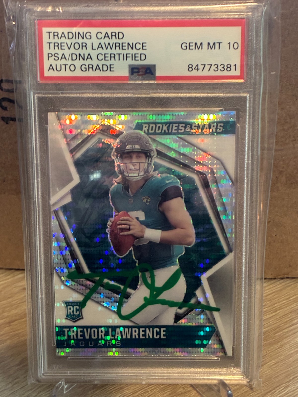 Trevor Lawrence Panini Rookies & Stars #101 Autograph