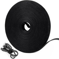 Hook and Loop Cable Tie Roll, Reusable, Fastening Straps, Wire Organizer