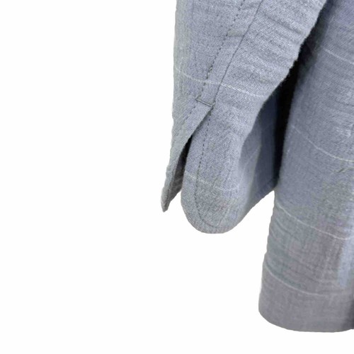 Madewell Blazer Relaxed Larsen Cotton & Linen Blue Windowpane Jacket Size L - Picture 6 of 14