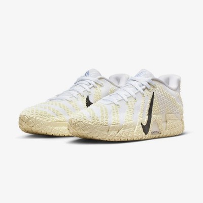 Nike HF2793-101 Off White Textured ZoomX Men's Performance Basketball Sneakers