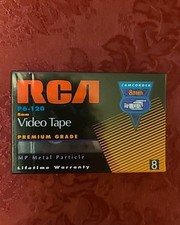 RCA P6-120 Metal Particle Premium Grade Camcorder 8mm Video Tape 1994 Sealed NOS
