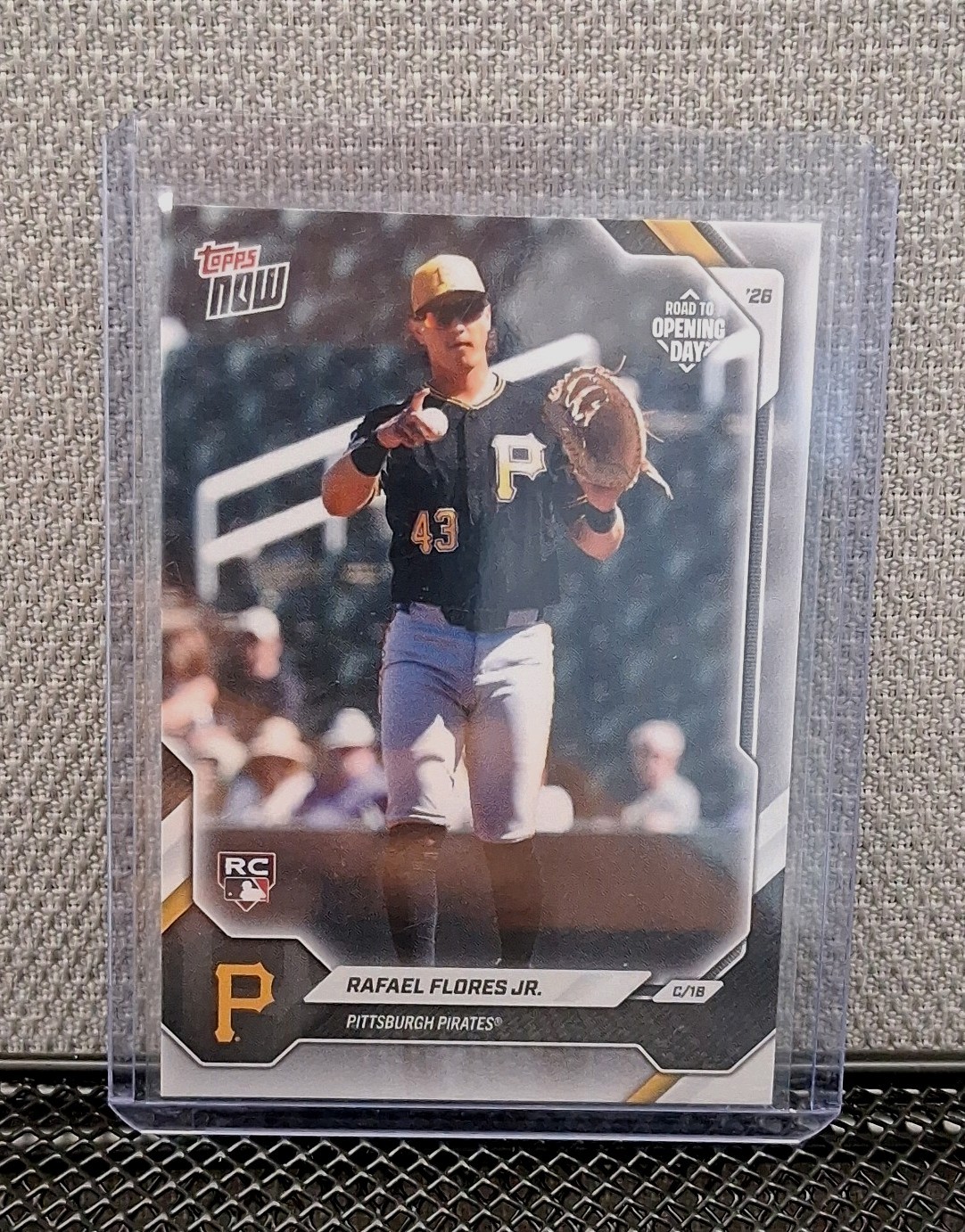 Rafael Flores Jr. 2026 Topps Now Road To Opening Day Pittsburgh Pirates RC