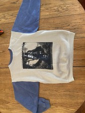 Artisan Sweatshirt Large Equestrian Horse Riding 2 Tone Vintage Made in USA