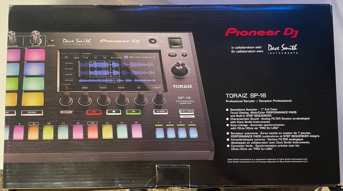 PIONEER DJ TORAIZ SP-16 PRO DJ SAMPLER WITH DECKSAVER COVER