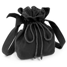 Medieval Drawstring Shoulder Bag Renaissance Canvas Dice Bag Coin Purse Ren F...