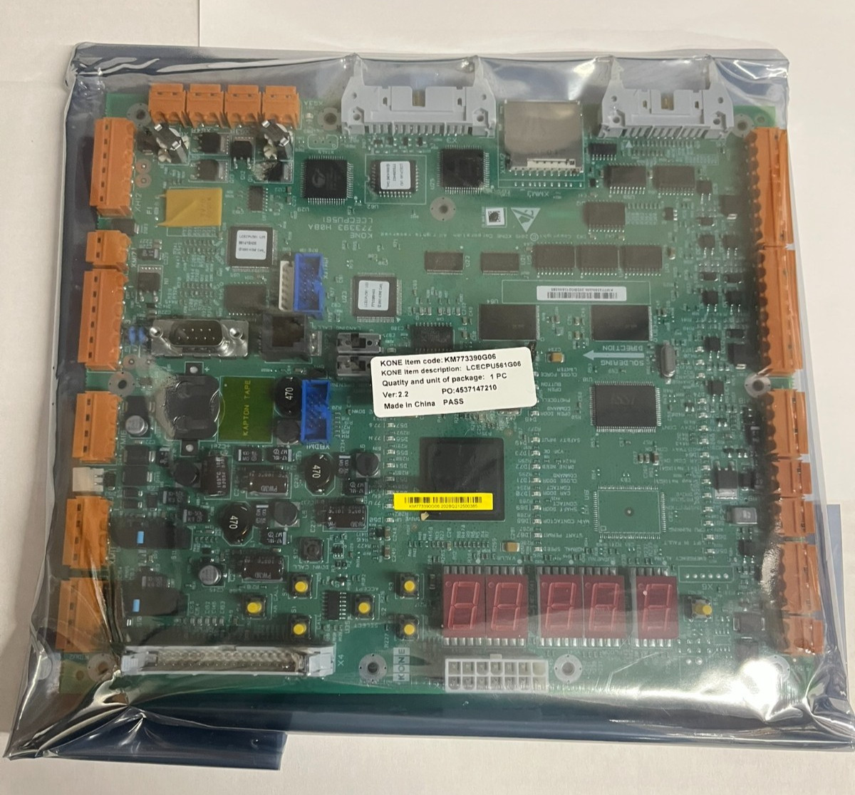 NEW Kone KM773390G06  LCECPU561G06 GENUINE KONE ELEVATOR BOARD BOX#31