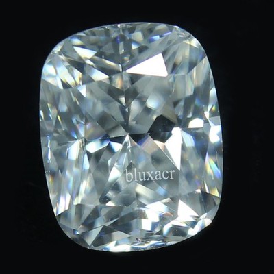 Certified Natural D Color VVS1 Excellent Cut 6x8 MM Long Cushion White Diamond
