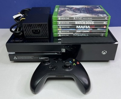 Microsoft Xbox One Black Console 500GB Model 1540 w/ 5 Games