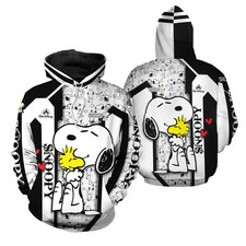 2024 Spring and Autumn 3D Printing New Peanut Comics Snoopy Unisex Hoodies