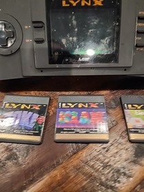 Atari Lynx 1 PAG-0201 Handheld Console - System Only For Repair No Power 3 Games