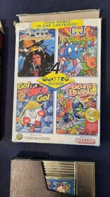 NES cart lot - Wizards & Warriors + GLITCHED Quattro Arcade - With Boxes - READ!
