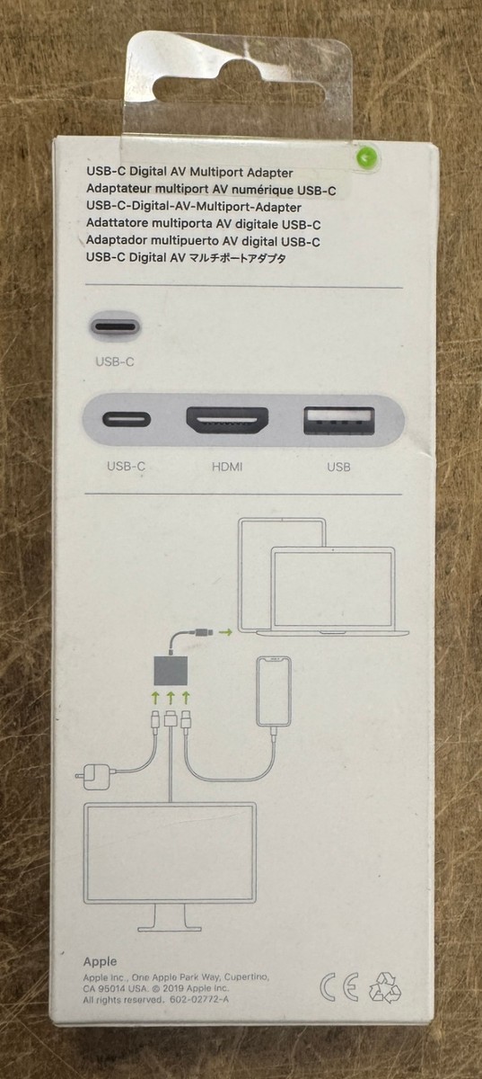 【新品】Apple 純正 USB-C Digital AV Multiport Amazon.com: USB-C Digital AV Multiport Adapter, Apple MFi