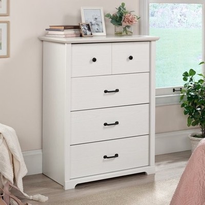 dresser mainstays Mainstays 5-Drawer Fabric Storage Dresser for Bedroom - Brown (1 each)  Delivery or Pickup Near Me