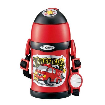 Zojirushi Kids Thermos Stainless Water Bottle 2-Way cup and straw in Red 450ml