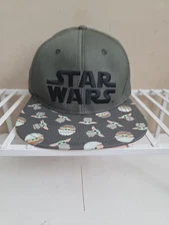 Star Wars Grogu Baby Yoda Snapback Hat/Cap Bioworld New 