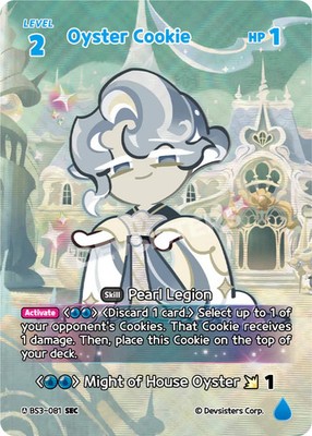Oyster Cookie (BS3-081) SEC [Age of Heroes and Kingdoms] | Cookie Run TCG
