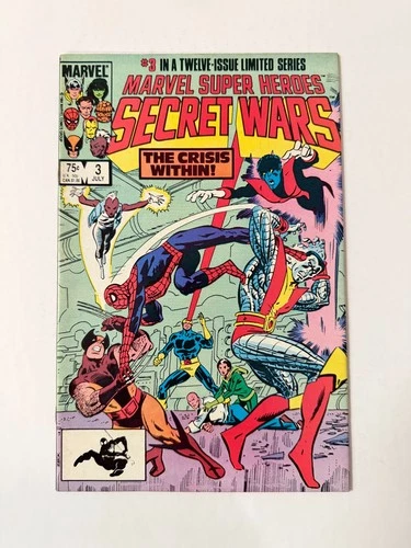 1984 MARVEL SUPER HEROES SECRET WARS # 3 TITANIA & VOLCANA 1st APPEARANCES COMIC