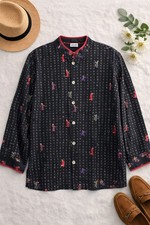 NWT Chicos Designs Silk Long Sleeve Asian Pattern Kimono/jacket. Ladies 16