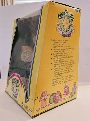 Cabbage Patch Kids Premie Boy Doll Cedric Beldo With Birth Certificate NIB 1985 - Picture 5 of 10