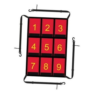 19x27in Clear Numbered Strike Zone,Waterproof Strike Zone Target Net