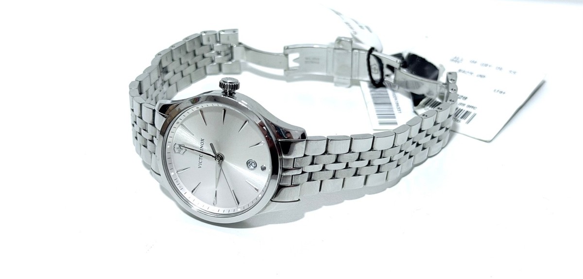 VICTORINOX SWISS ARMY ALLIANCE 241828 LADIES SILVER STAINLESS