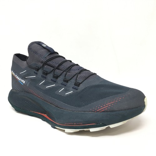 Salomon Pulsar Trail Pro 2 Trail Running Shoes Sneakers Mens Size 9.5 Navy Red