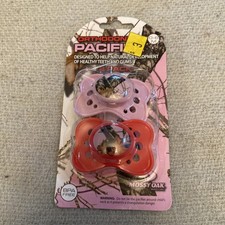 Mossy Oak Camouflage Orthodontic Pacifier BPA Free 2Pk Pink 0-6M NEW