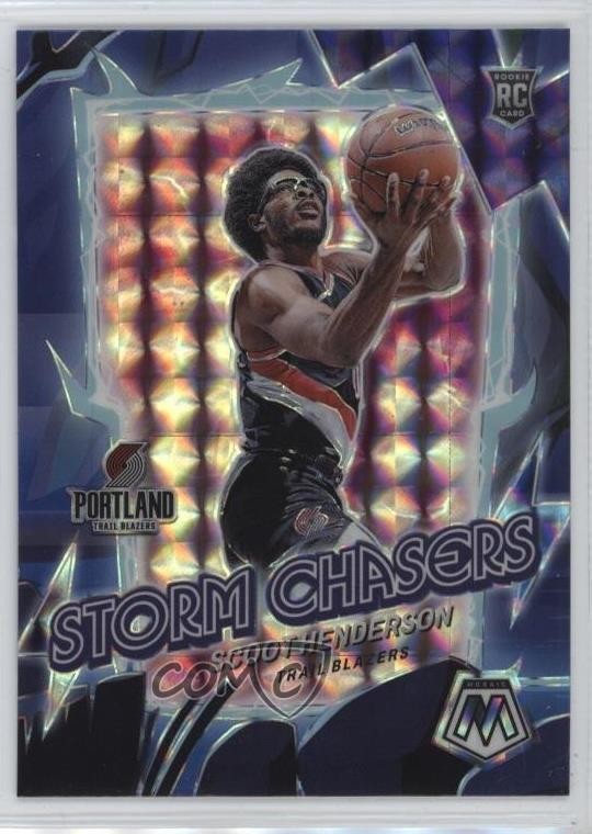 2023-24 Panini Mosaic Storm Chasers Scoot Henderson #16 Rookie RC 00g3