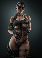 Lara Croft  - Tomb Raider 30cm Inspired Figure | Sci-Fi Fantasy Handmade