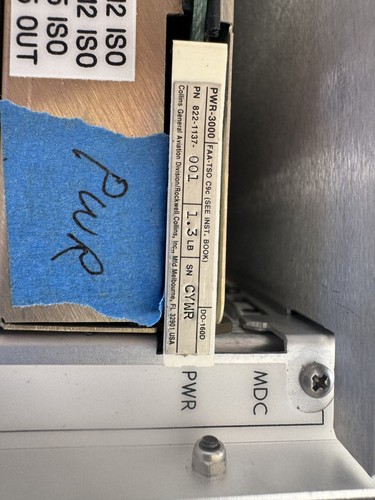Collins PWR-3000 - P/N 822-1137-001