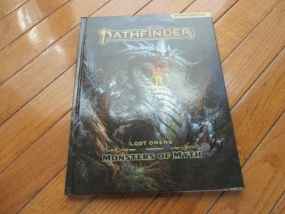 D&D D20 Paizo Pathfinder 2nd Ed Lost Omens Monsters of Myth HC