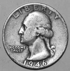 1946-S Washington Silver Quarter - Fine - #1969EA