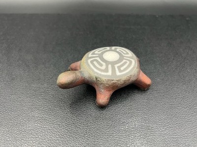 Turtle in Raku Pottery signed by Jeremy Diller